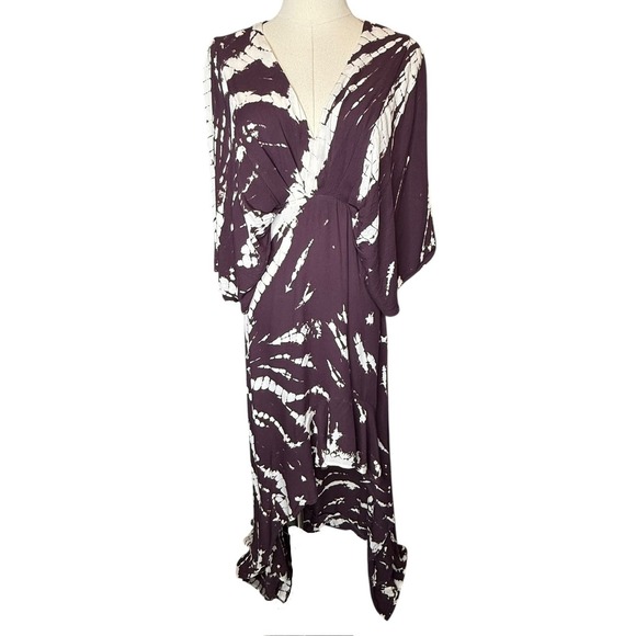 Young Fabulous & Broke Thea High Low Maxi Dress Purple Resort Wear size Small - Picture 2 of 7